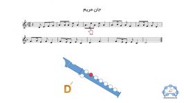 موسیقی کودک آموزش فلوت ریکوردر آهنگ جان مریم