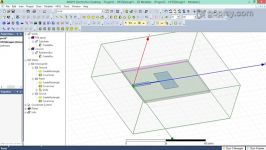 HFSS  Design of Rectangular Patch Antenna using Microstrip line feedingEdge Feeding