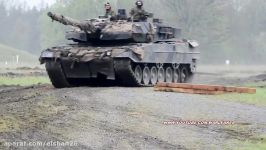 Leopard 2 Tanks Vs Cars  German Leopard 2 Main Battle Tanks Crush Cars In Europe
