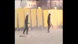 تظاهرات مردم بحرین علیه نظامیان رژیم آل خلیفه