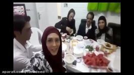 شام آشتی کنان خواهران منصوریان بعد 15 سال قهر پدر