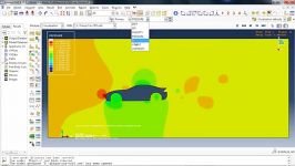 شبیه سازی جریان هوا روی خودرو در آباکوس