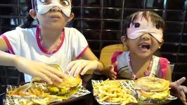 HAMBURGER CHALLENGE Fastfood Naming Game HAPPY MOTHERS DAY MOMMIES