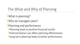 Principles of Management Foundations of Planning