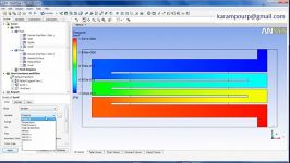 تحلیل انتقال حرارت در یک صفحه سرد به کمک ANSYS CFX