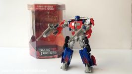 Transformers Optimus Prime Robo Vision Voyager Class Automorph Target  Unboxing Demo Review