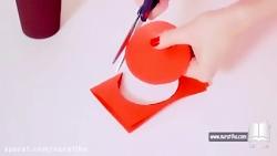کلیپ آموزش ساخت کارت پستال عشق قلب سه بعدی