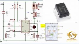 مدار تایمر IC 555