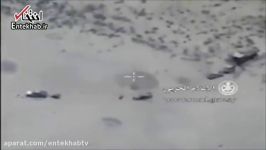هدف قرار دادن کاروان داعش توسط جنگنده های روسی سوری