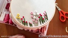 Hand Embroidery How to Stitch Roses with the Woven Wheel Stitch Spider Woven Wheel Tutorial
