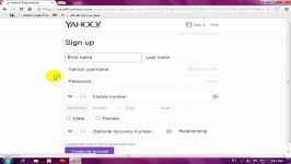 ساخت اکانت در یاهو تحریم شده