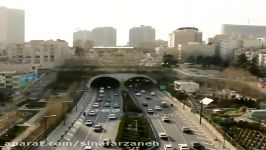 Timelapse Resalat Tunnel Tehran Iran.