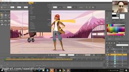 52 آموزش Time line در MOHO  Anime studio  سعید طوفانی