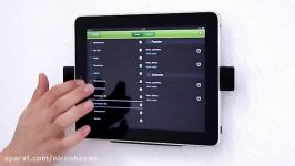 The Loxone iPad Wallmount  with integrated docking station