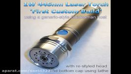 High power 1W 1000mW Blue 445nm Laser diode burner torch Homemade