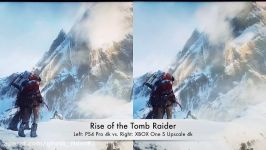 Rise of the Tomb Raider PS4 Pro vs. XBOX One S