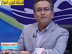 واکنش مجری شبکه خوزستان به ترکیدن لامپ در برنامه زنده