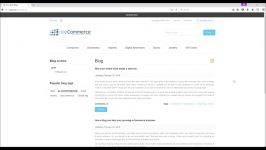 nopCommerce. Managing Blog