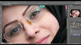 آموزش برطرف کردن چروک لک صورت در فتوشاپ  How To Clean Face Skin On Photoshop