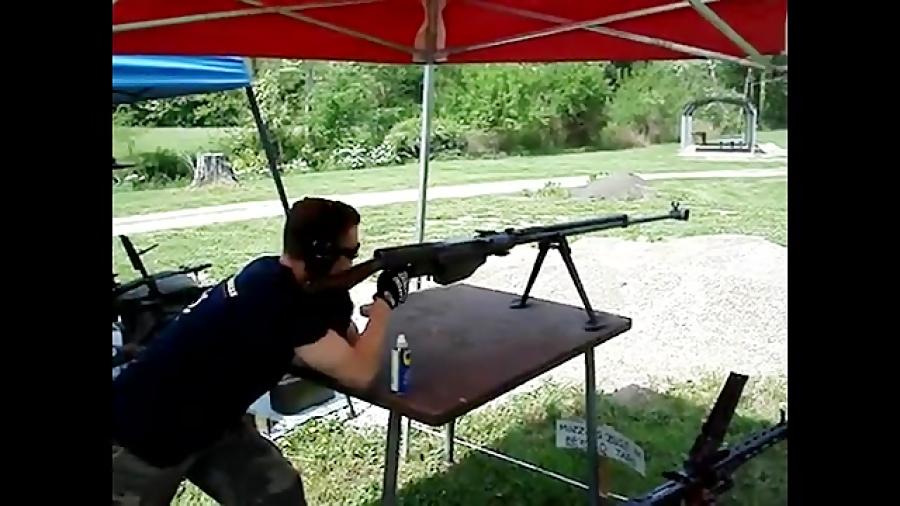 شلیک اسلحه غول پیکر PTRS 41 کالیبر 14.5mm