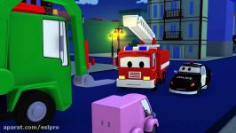 Tom The Tow Truck and Jerry the race car in Car City  Cars construction cartoon