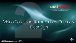 RhinoEmboss 2.0 Tutorials  Door Sign