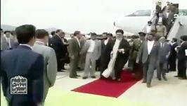 فیلم کمتر دیده شده زمان ریاست جمهوری حضرت آیت الله خامنه ای استقبال فوق الع