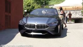 2018 BMW 8 Series Concept WORLD PREMIERE  Engine Start Sound Moving