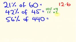 Percentage Math Trick 2  Solve percentages mentally  percentages made easy