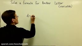 21  Introductory Algebra  Rearranging Formulas