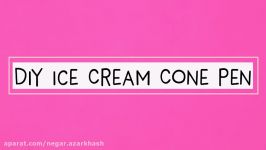 DIY ICE CREAM CONE PEN  Back To School