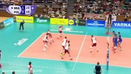 خلاصه والیبال برزیل  لهستان لیگ جهانی 2017