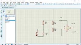 05 proteus pcb of stairs light with op amp بروتیوس 