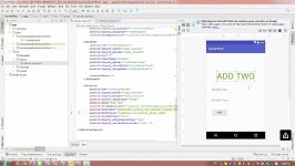 Android Studio 2.2.3 How to Start Programming  Lesson 3 Adding Two Numbers