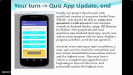 Lesson18 Android  Multiple Choice Quiz + Read data from SQLite