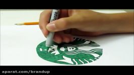 چگونه لوگو استارباکس یا Starbucks Logo را می توان کشید