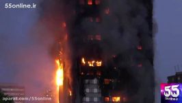آتش سوزی برجی در لندن ، 200 آتش نشان 40 خودرو درگیر