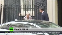 British PM Mays conservatives lose control in Parliament