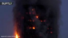 DISTURBING Person trapped in burning Grenfell tower block in west London