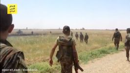 قیچی کردن داعش در غرب رقه توسط نیروهای ارتش سوریه