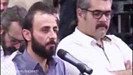 شعرخوانی دیدنی پیرامون فتنه، در محضر امام خامنه ای