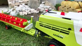 BRUDER Toys John DEERE vs. CLAAS Lexion Combine harvester