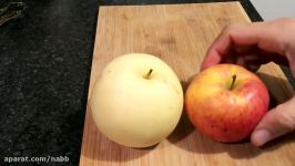 How To Eat Asian Pear  معرفی آموزش خوردن گلابی آسیایی