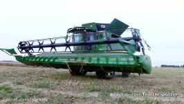 Blauwmaanzaad dorsen Harvesting Opium Poppy  John Deere S680  Thes Agro