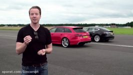 Tesla Model S vs Audi RS6  Top Gear Drag Races