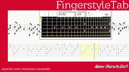 Learn How to Play Alone Fingerstyle Acoustic Guitar Lesson TABSNaruto.Ost