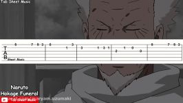 Naruto OST  Hokage Funeral Grief and Sorrow Guitar Tutorial