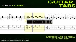 Naruto  Sadness and Sorrow Guitar Tutorial  Guitar Lesson + TABS by Eddie van der Meer