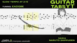 Naruto Shippuden  Saika Colourful Mist Guitar Tutorial  Guitar Lesson + TABS