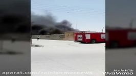 آتش سوزی انبار ضایعاتی در لرکی آباد رامهرمز